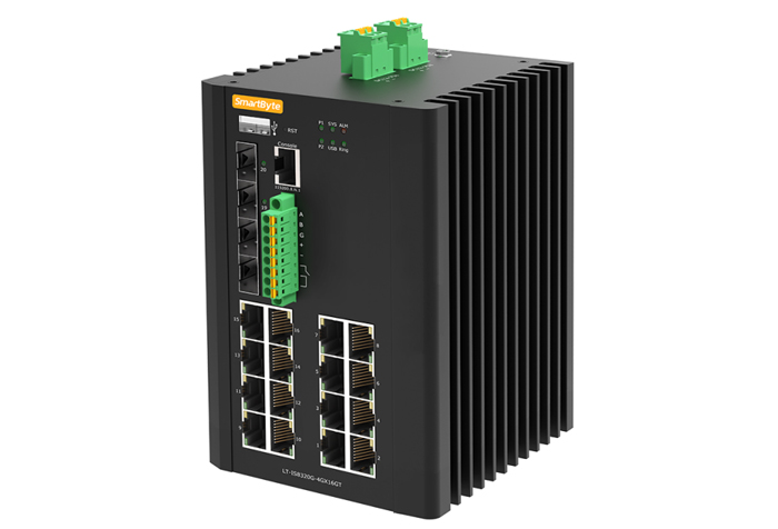 16*10/100/1000Base-T + 4*1000Base-X  Industrial Ethernet Switch